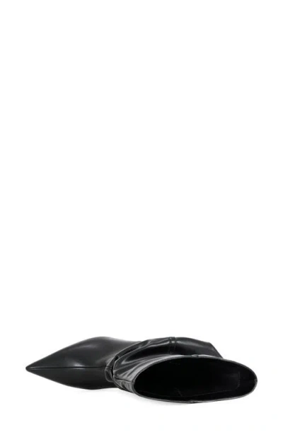 Azalea Wang Asaf Slouch Shaft Bootie In Black