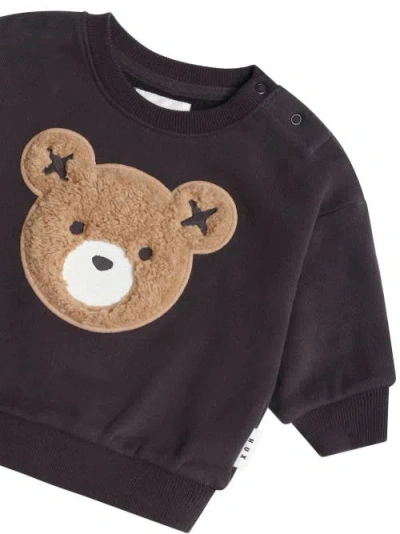Huxbaby Furry Huxbear Sweatshirt Boys In Black