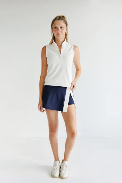 Beldrie Drive Mock Top In White
