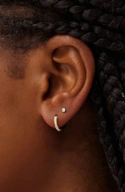 Seed2stone Pavé-all-day Hoops In Gold