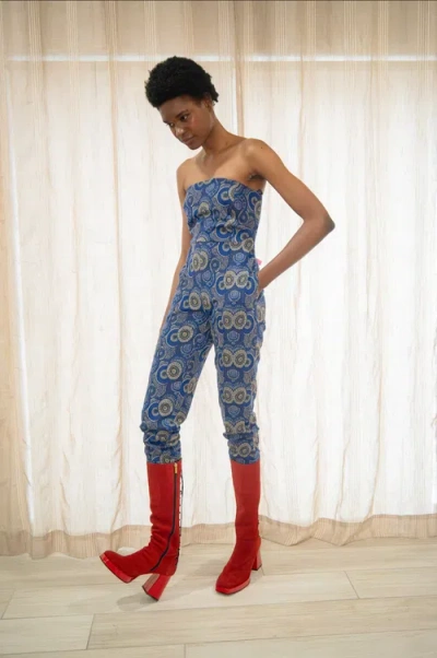 Kahindo Conakry Jumpsuit In Blue