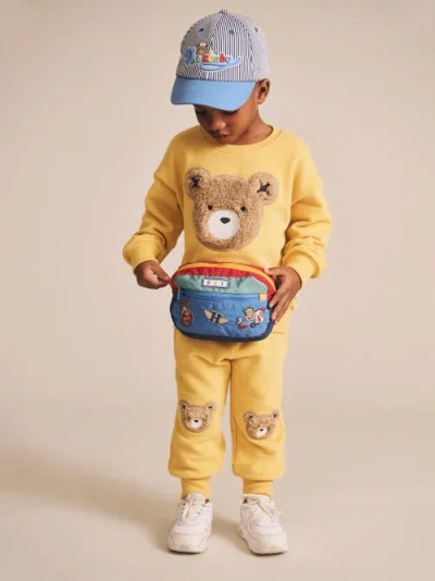Huxbaby Furry Huxbear Track Pants Boys In Yellow