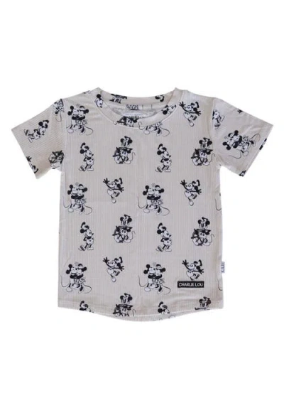 Charlie Lou Baby ® Steamboat Willie T-shirt In Animal Print