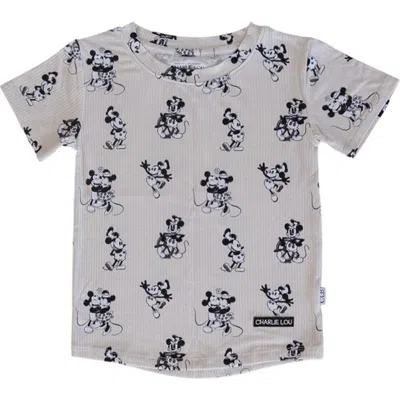 Charlie Lou Baby ® Steamboat Willie T-shirt In Animal Print