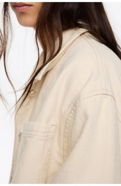 Bimba Y Lola Patch-pocket Buttoned Jacket In Neutral