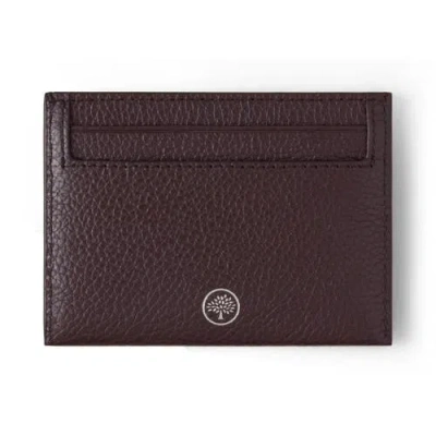Mulberry Credit Card Slip Ebony In Burgundy
