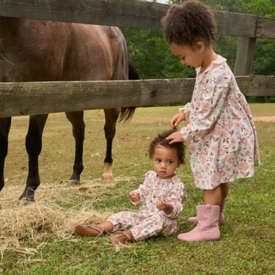 Modern Moments™ By Gerber Fall Floral Ruffle Dress In Multi