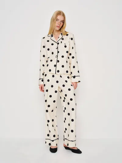 Reformation Coco Pajama Set In White
