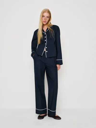 Reformation Coco Pajama Set In Blue