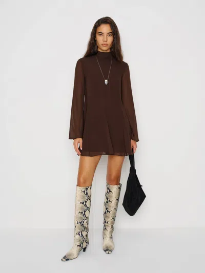Reformation Torin Dress In Brown
