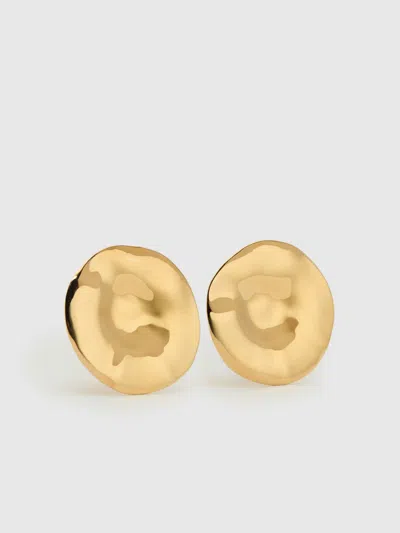 Reformation Estelle Earrings In Gold