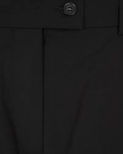 Sportmax Oversized Stretch Wool Trousers In Brown