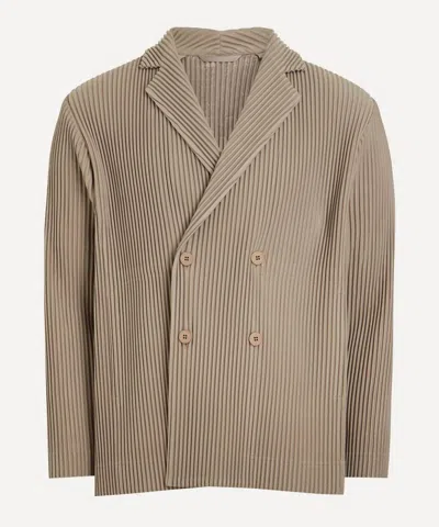 Issey Miyake Homme Plisse  Mens Tailored Pleasts 1 Jacket In Neutral