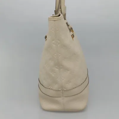 Pre-owned Louis Vuitton Citadine White Leather Tote Bag ()