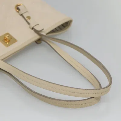 Pre-owned Louis Vuitton Citadine White Leather Tote Bag ()