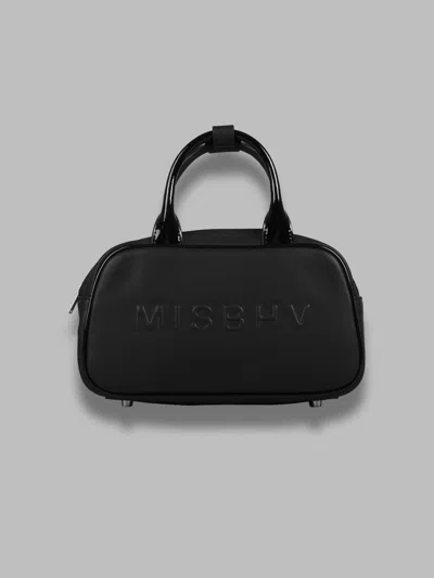 Misbhv Embossed Logo Top-handle Tote Bag In Black