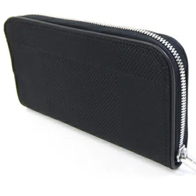 Pre-owned Louis Vuitton Damier Geant Noir Damier Geant Long Wallet (bi-fold) () In Black