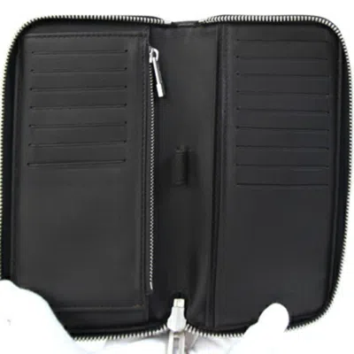 Pre-owned Louis Vuitton Damier Geant Noir Damier Geant Long Wallet (bi-fold) () In Black