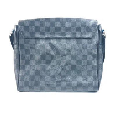 Pre-owned Louis Vuitton Damier Graphite Black Blue Damier Graphite Messenger Bag Shoulder Bag () In Multi