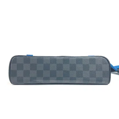 Pre-owned Louis Vuitton Damier Graphite Black Blue Damier Graphite Messenger Bag Shoulder Bag () In Multi