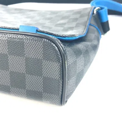 Pre-owned Louis Vuitton Damier Graphite Black Blue Damier Graphite Messenger Bag Shoulder Bag () In Multi