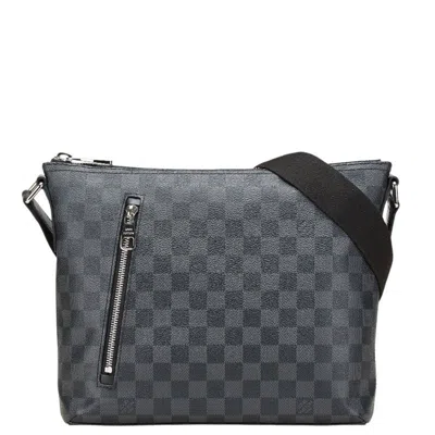 Pre-owned Louis Vuitton Damier Graphite Black Pvc Leather Shoulder Bag ()