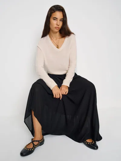 Reformation Salome Ballet Flat In Black