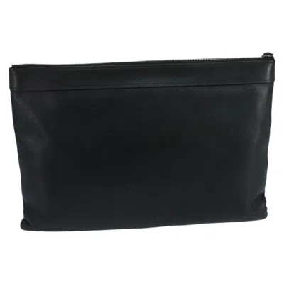 Pre-owned Louis Vuitton Discovery Black Leather Clutch Bag ()
