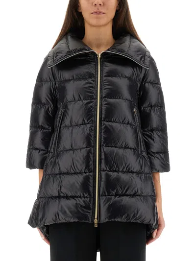 Herno A-shape Cleofe Jacket In Black