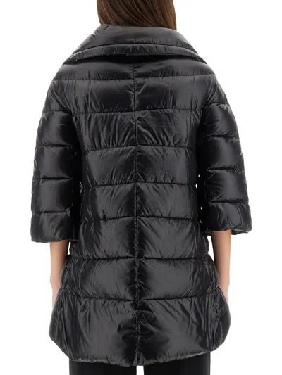 Herno A-shape Cleofe Jacket In Black