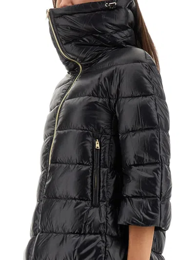 Herno A-shape Cleofe Jacket In Black