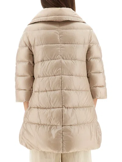 Herno A-shape Cleofe Jacket In Neutral