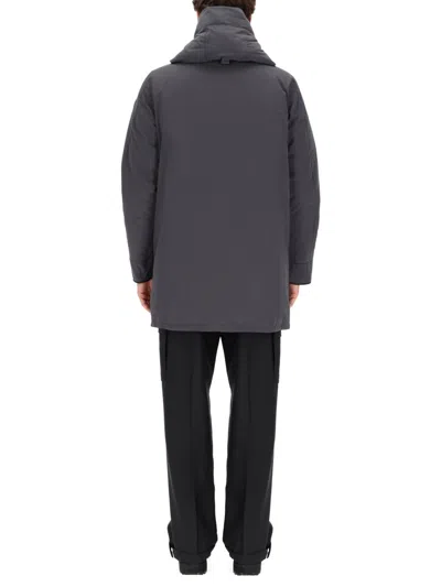 Canada Goose Hooded Jacket Featuring Front Pockets In Gray
