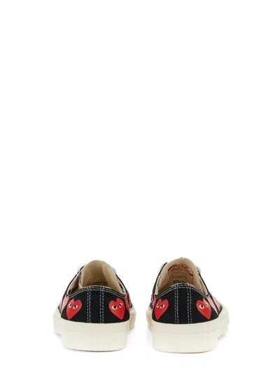 Comme Des Garcon Play X Converse "multi Heart" Sneaker In Black