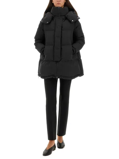 Herno "relaxed" Jacket In Two Layers "windstopper" In Black