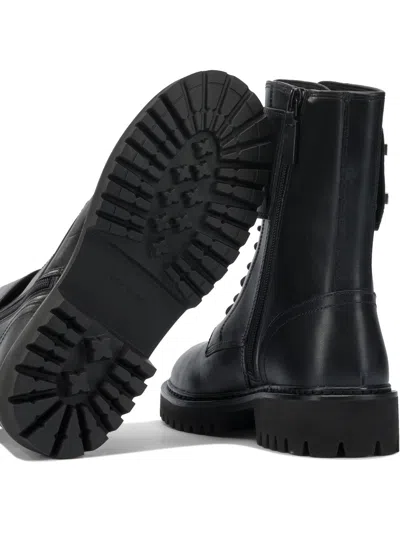 Tory Burch Stylish Lace-up Ankle Strap Booties In Black