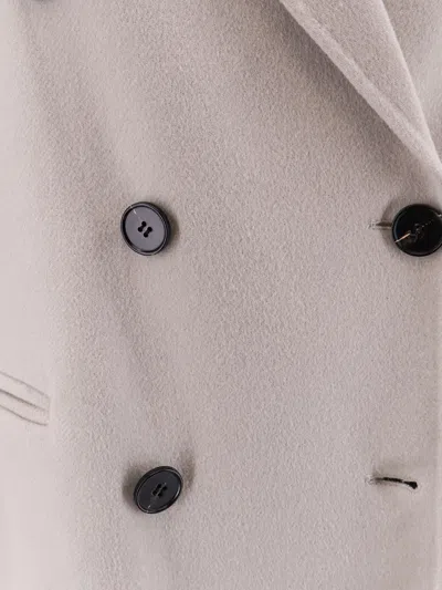 Paltò Ariella Double-breasted Wool Coat In Multi