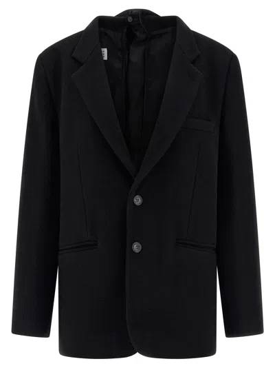 Mm6 Maison Margiela Single-breasted Blazer In Black