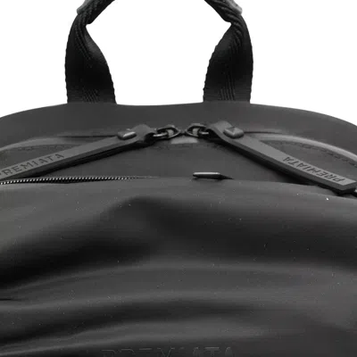 Premiata Versatile Backpack Featuring Multiple Elements In Black