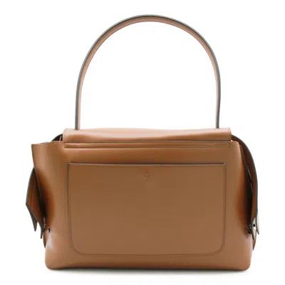 Tod's Caramel Leather Small Tod S Wave Shoulder Bag