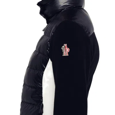 Moncler Grenoble Padded Cardigan In Black