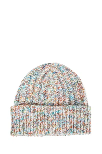 Loewe Beanie In Wool And Cashmere Blend In Multi