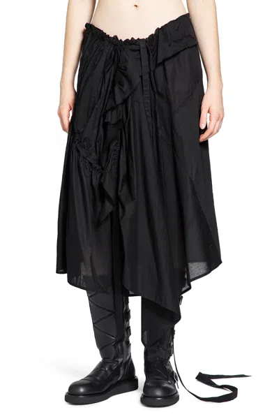 Ann Demeulemeester Maike Ruffled Midi Sirt In Multi