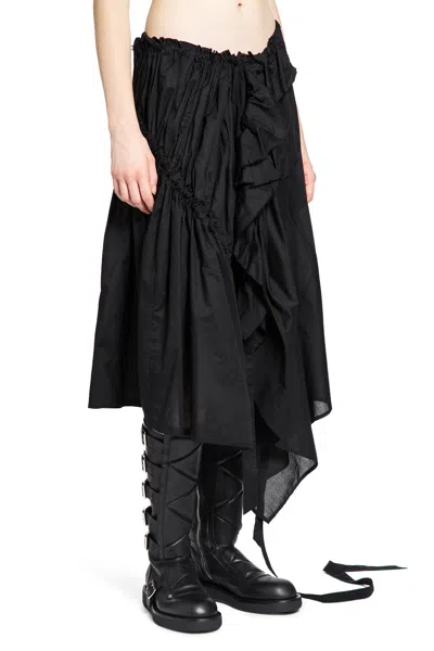 Ann Demeulemeester Maike Ruffled Midi Sirt In Multi