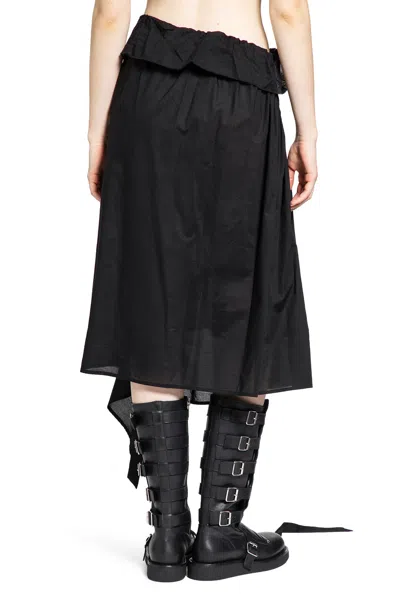 Ann Demeulemeester Maike Ruffled Midi Sirt In Multi