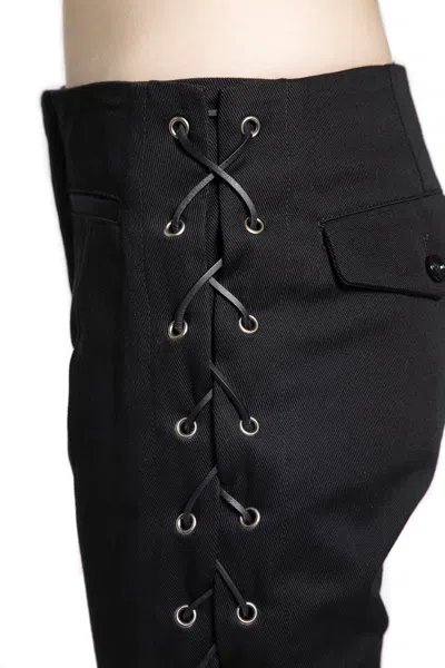 Ann Demeulemeester Kel Lace-up Bootcut Trousers In Multi