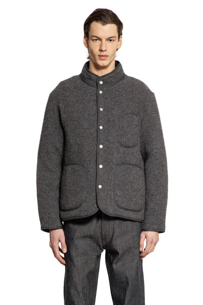 Taiga Takahashi Lot.323 Quilt Lining Blanket Jacket In Gray