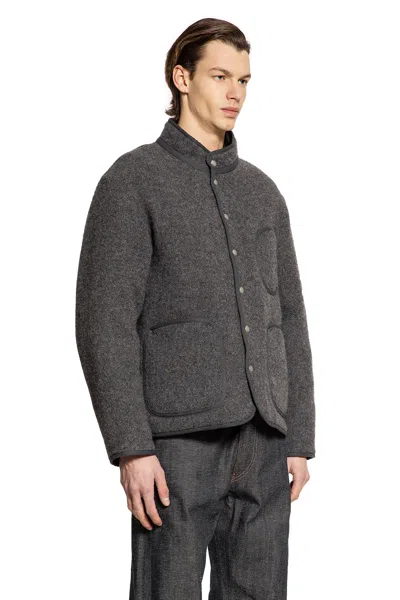 Taiga Takahashi Lot.323 Quilt Lining Blanket Jacket In Gray