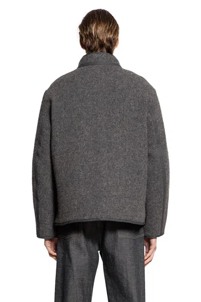 Taiga Takahashi Lot.323 Quilt Lining Blanket Jacket In Gray