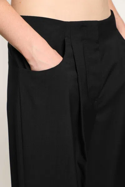 Fendi Wool Mohair Trousers In Black